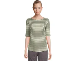Футболка L.L.Bean Pima Cotton с лодочкой и рукавом три четверти