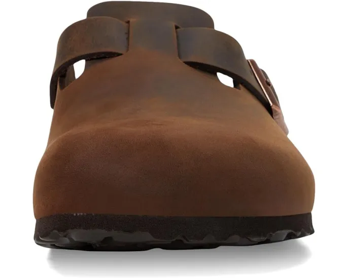 Биркенштоки Boston Soft Footbed из промасленной кожи с регулируемым ремешком