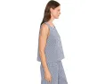 Жилет Eileen Fisher с V-образным вырезом в клетку из органического хлопка