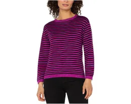 Свитер Liverpool Los Angeles с лодочкой и полосатым принтом