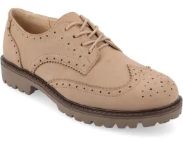 Оксфорды Claudiya с миндалевидным носком и массивным каблуком Journee Collection