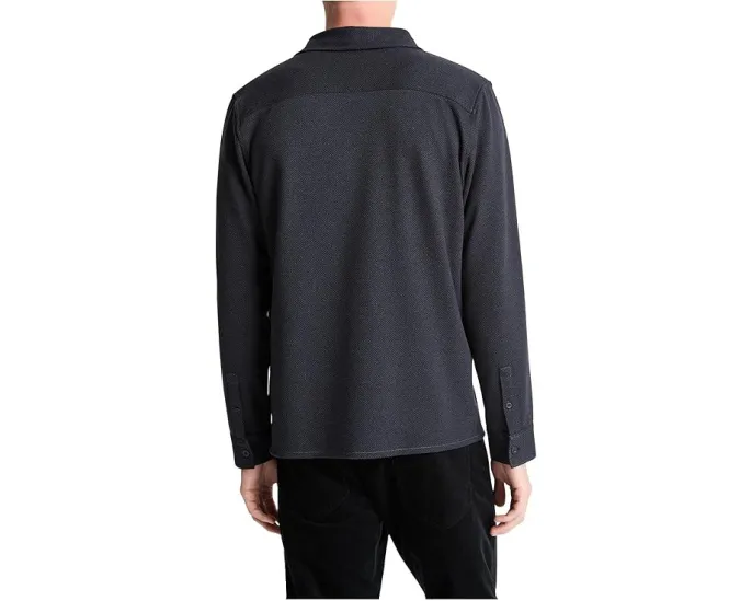 Vince рубашка с длинным рукавом в ёлочку и застежкой на пуговицы