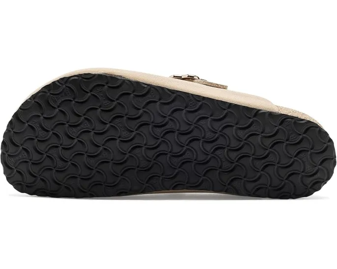 Детские сабо Birkenstock Kids Boston Flower Buckle с цветочной пряжкой и пробковой стелькой