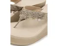 Сандалии GUESS Sutton с клиновидным каблуком и декоративными цепочками