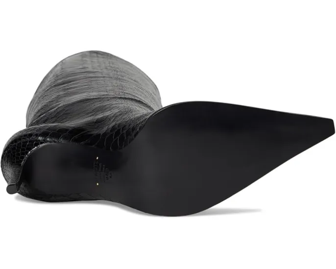 Ботинки Schutz Mary Up до колена на шпильке с металлическим эффектом