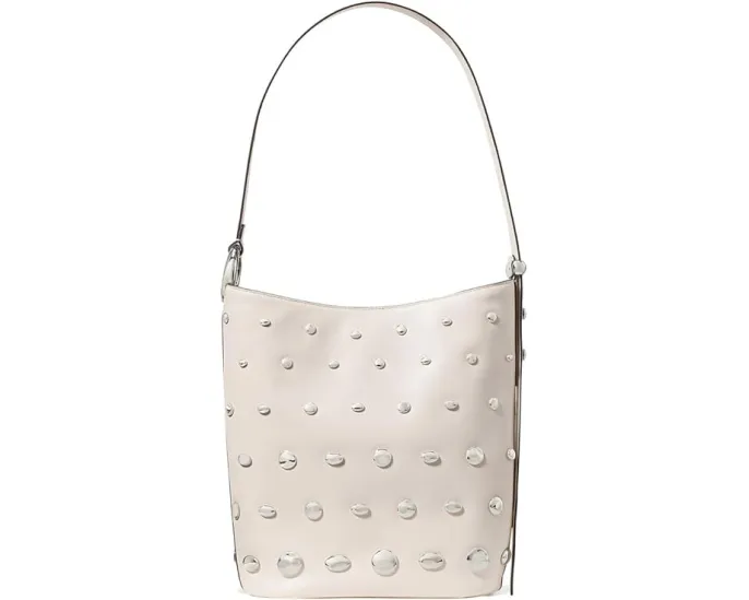 Сумка-ведро Halo из мелкозернистой кожи со стразами на плечевом ремне Kate Spade New York