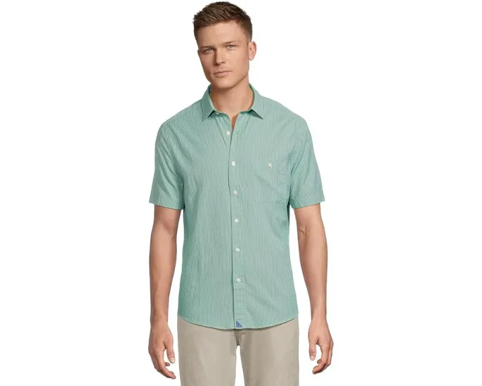 Рубашка UNTUCKit Performance Short Sleeve Forbes Seersucker с отводом влаги