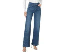Джинсы Paige Sasha 32 дюйма с кристальными украшениями и широкими штанинами