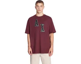 Футболка Armani Exchange с контрастным логотипом AX и классическим круглым вырезом