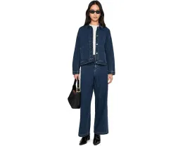 Eileen Fisher Широкие брюки полной длины из джинсовой ткани со стрейчем