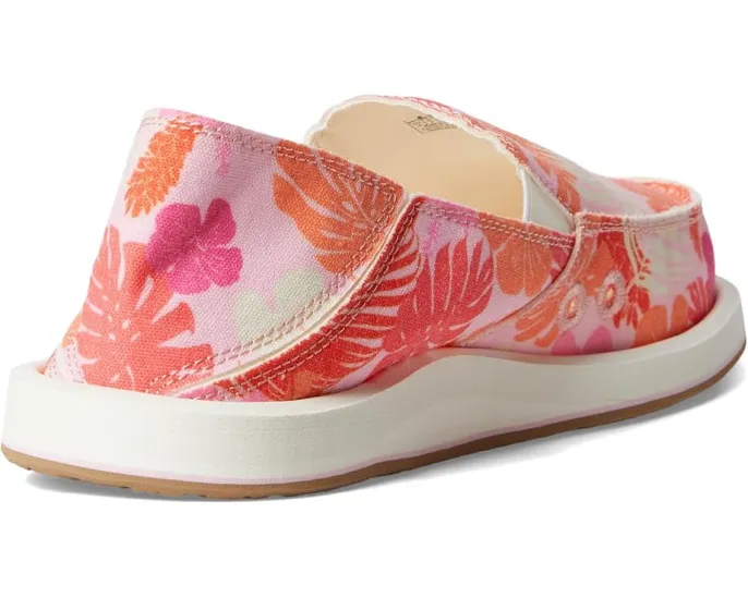 Sanuk Donna Tropics обувь с тропическим принтом и антибактериальной стелькой Soft Top