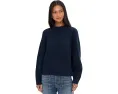 Уютный свитер Madewell Stevie с воротником-гольф из меланжевой хлопковой пряжи