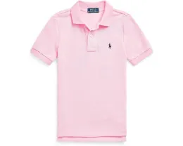 Хлопковая поло из сетки Polo Ralph Lauren для маленьких детей