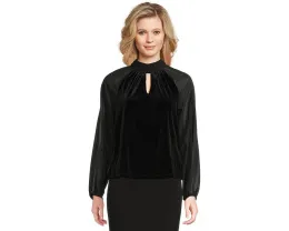 Топ Vince Camuto с воротником стойкой и длинным рукавом