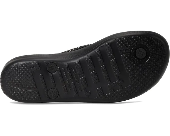 FitFlop шлепанцы Iqushion Sparkle с кристаллами и технологией амортизации
