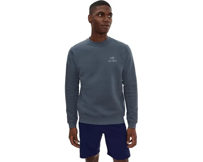 Толстовка Emblem Fleece Crew из органического хлопка с логотипом Arc'teryx