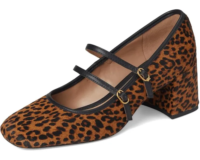 Босоножки Sam Edelman Sarah 2 с леопардовым принтом и квадратным носком