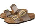 Сандалии Sydney Luxe Buckle от Birkenstock с мерцающим верхом и пробковой стелькой