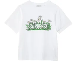 Футболка Burberry Kids Cedar Daisy с принтом ромашки