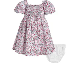 Платье Janie and Jack с присборенным лифом и цветочным принтом