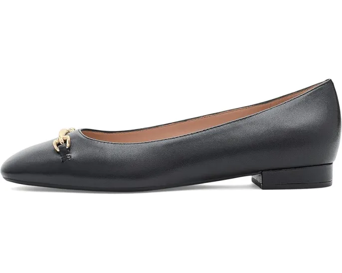 Cole Haan балетки Go-to Verley Horsebit из черной кожи