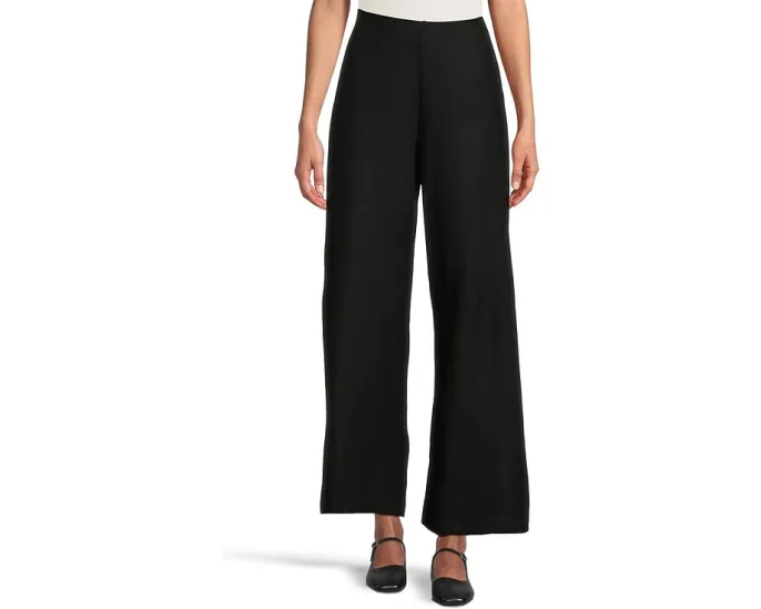 Широкие брюки Eileen Fisher Petite из фетрового джерси с застежкой-молнией