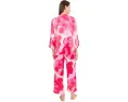 Floria Printed Satin Mandarin Pajama Set