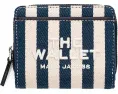 Компактный кошелёк Marc Jacobs из полосатого холста