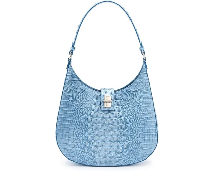 Сумка через плечо Fallon в стиле хобо с застежкой поворотным замком Brahmin