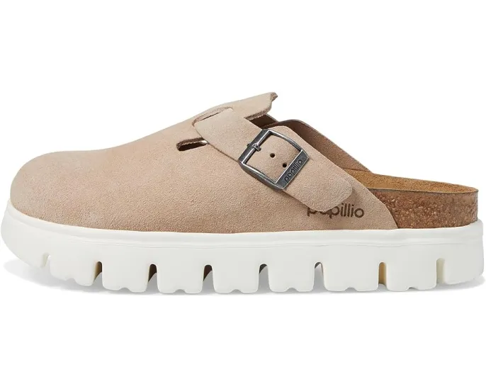 Клоги Birkenstock Boston Chunky Platform на пробковой стельке