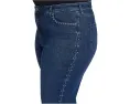 Джинсы NYDJ Plus Size Brooke Loose больших размеров с прямым кроем и стразами