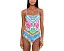 BECCA Mijas Casey Hankercheif Tankini Top с принтом