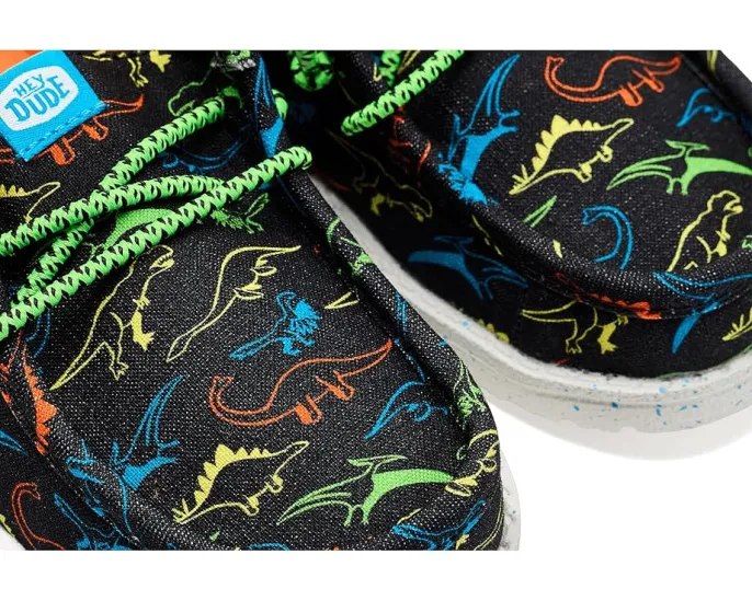 Детские кроссовки Hey Dude Kids Wally Print с гибкой подошвой