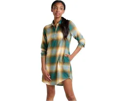 Платье Toad&Co Re-Form Popover с длинным рукавом и клетчатым рисунком