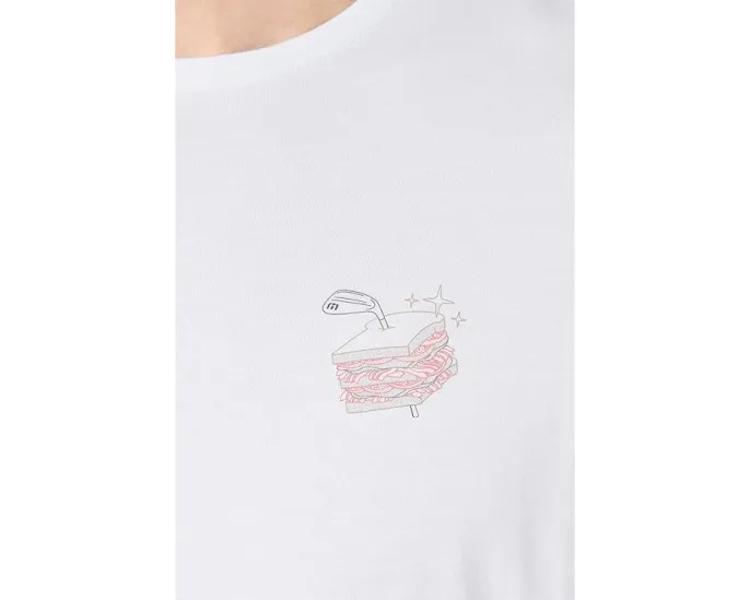 Футболка Founding Member Tee TravisMathew из хлопка с принтом