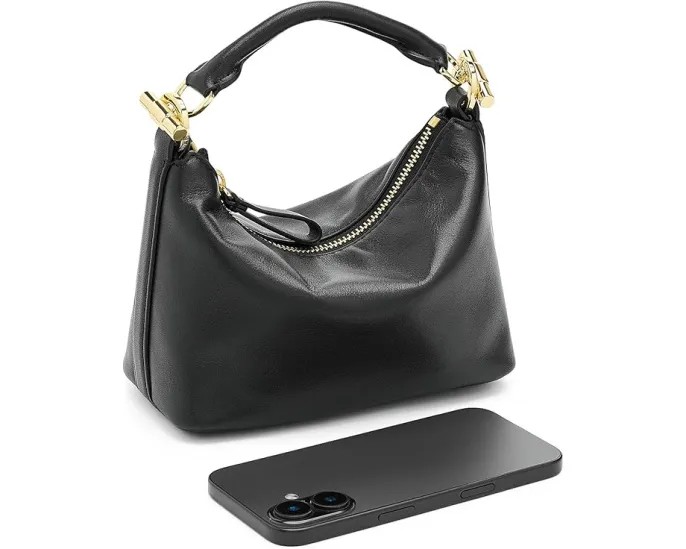 Мини плечевая сумка Lauren Ralph Lauren из кожи наппа с регулируемым ремнем