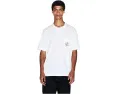 Футболка Armani Exchange с логотипом и нагрудным карманом цвет Off White