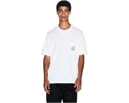 Футболка Armani Exchange с логотипом и нагрудным карманом цвет Off White