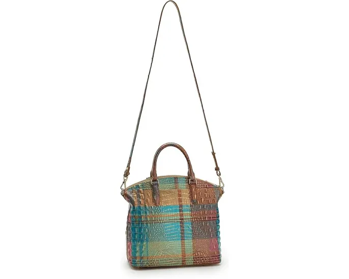 Большая сумка Brahmin Large Duxbury Satchel из текстурированной кожи со съемным ремнем