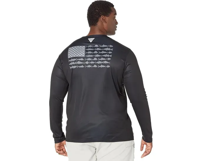 Футболка с длинным рукавом Columbia Big & Tall Terminal Tackle PFG Fish Flag