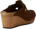 Birkenstock Клог на танкетке Fanny из замши с пробковой стелькой
