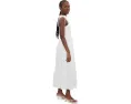 Floral Strap Tiered Midi Dress