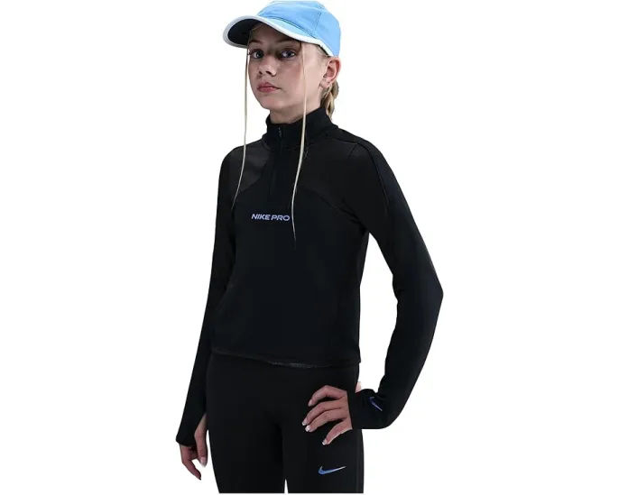 Детская кофта Nike Kids Pro с технологией Therma-FIT и молнией на половину