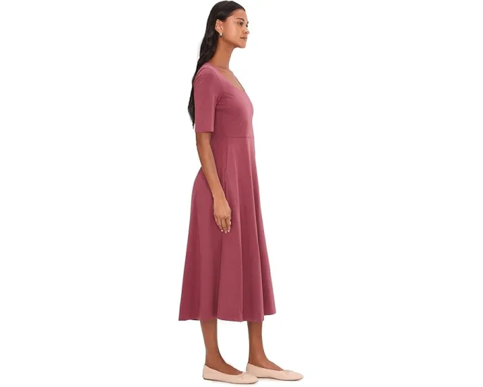 Fit & Flare Scoop Midi Dress