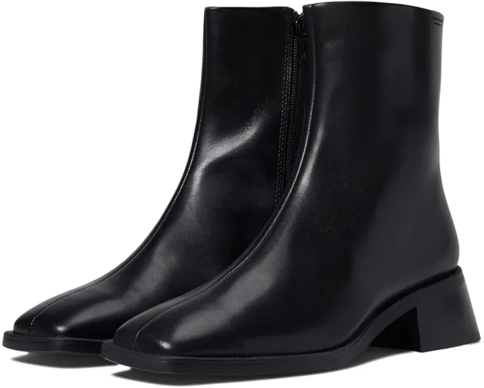 Кожаные ботильоны Blanca Vagabond Shoemakers на молнии с квадратным мысом