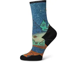 Носки Smartwool Trail Run Targeted Cushion Mountain Print Crew с целевой амортизацией для женщин