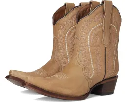 Ботинки Corral L6245 с вышивкой по щиколотку и каблуком кубин