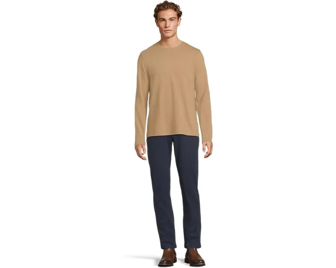 Vince лонгслив Birdseye из пима хлопка с фактурной вязкой