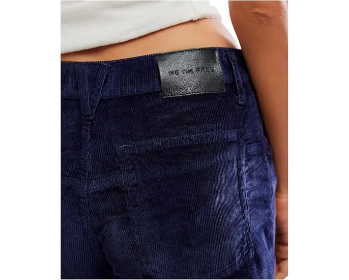 Джинсы Free People Deep Trance Cord с низкой посадкой и прямым кроем