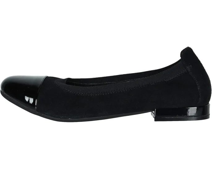 Лоферы David Tate Nicole из замши с мыском из лаковой кожи